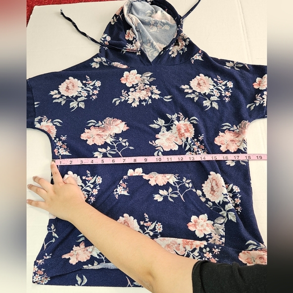 Ardene Floral Long Sleeve Top Hoodie - Picture 11 of 13